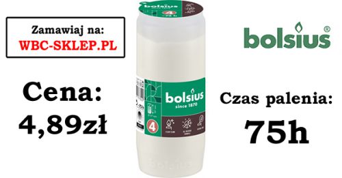 Wkład olejowy BOLSIUS 75h (4,89zł op 20 szt)